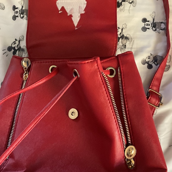 Disney Castle mini-backpack, red. Pleather material. - Picture 3 of 6